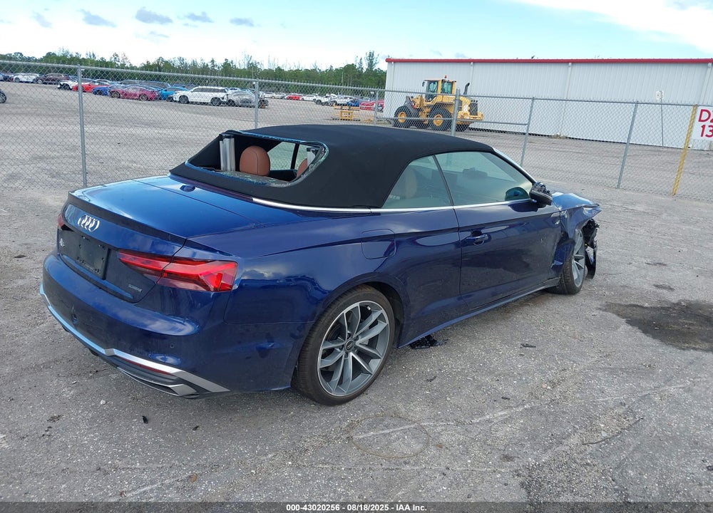 2023 AUDI A5 CABRIOLET PREMIUM 45 TFSI S LINE QUATTRO S TRONIC VIN: WAU3AGF57PN004336