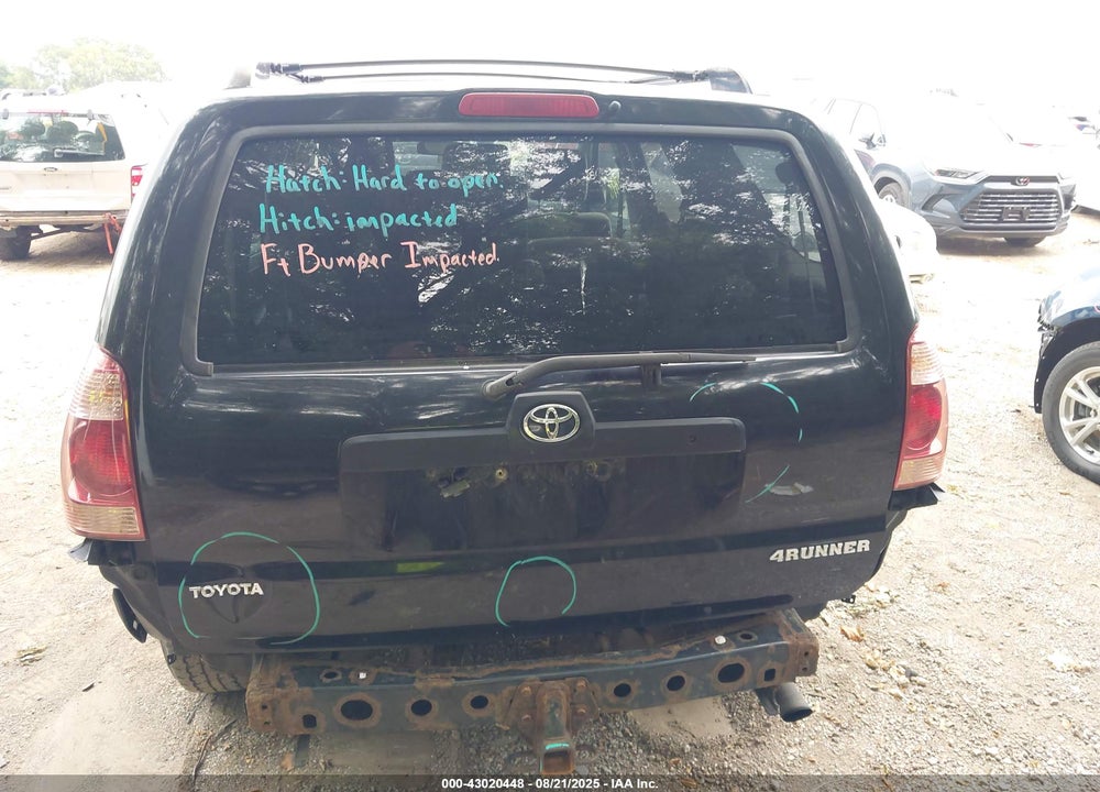 2005 TOYOTA 4RUNNER SR5 V6 VIN: JTEBU14R250069223