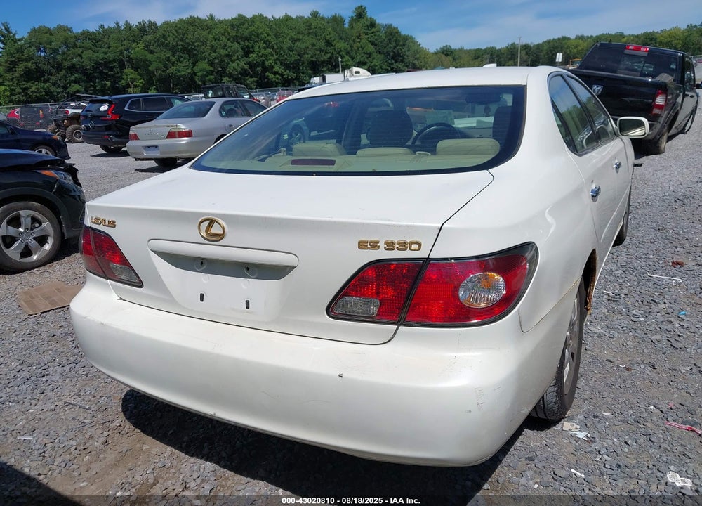 2004 LEXUS ES 330 VIN: JTHBA30G340021286