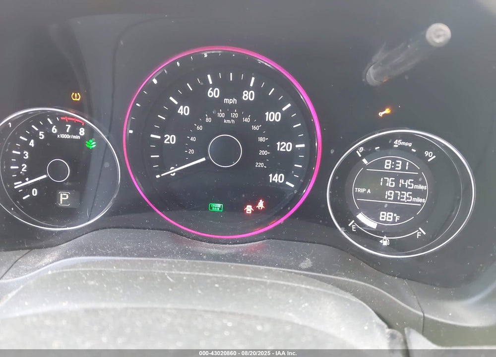 2016 HONDA HR-V VIN: 3CZRU5H52GM747299