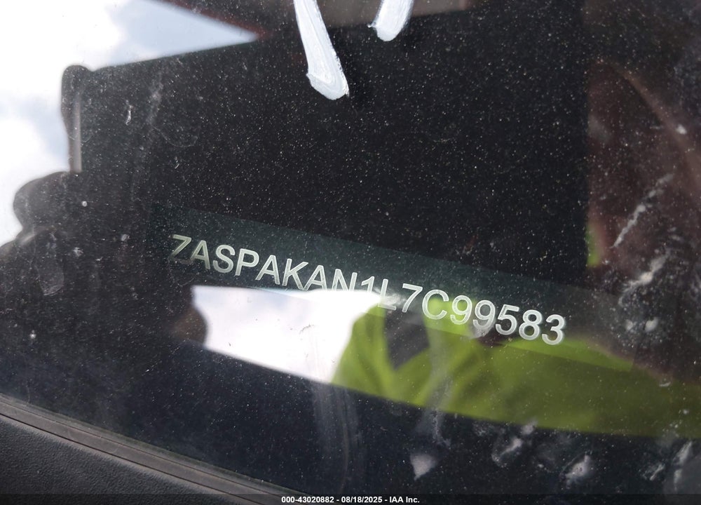 2020 ALFA ROMEO STELVIO VIN: ZASPAKAN1L7C99583