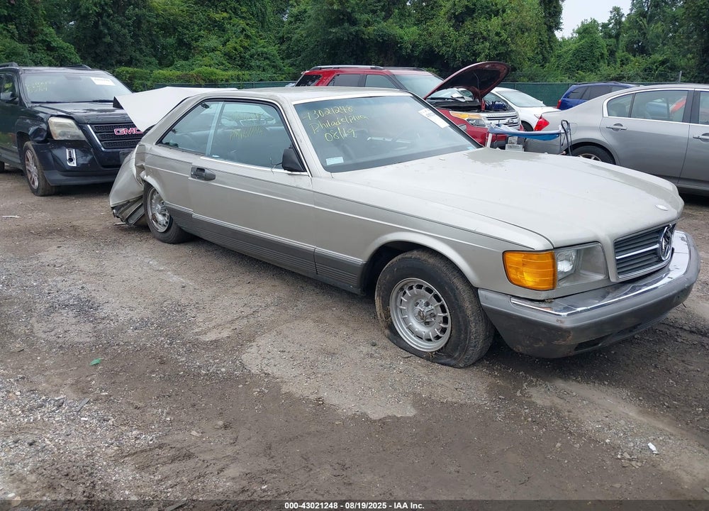 1985 MERCEDES-BENZ 500 SEC VIN: WDBCA44D3FA133528