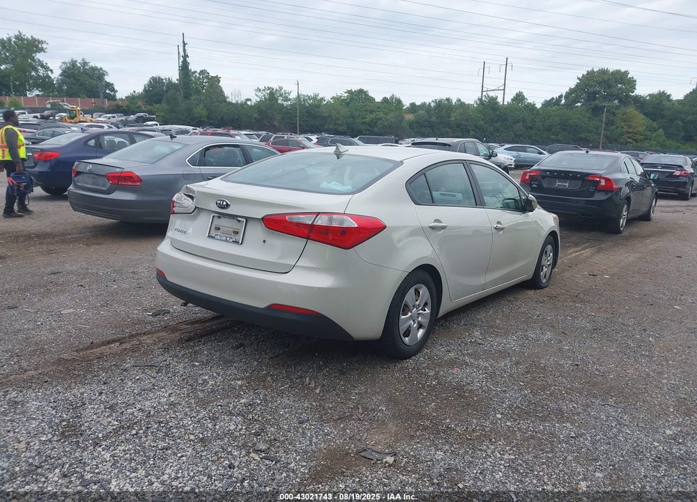 2015 KIA FORTE VIN: KNAFK4A60F5395854
