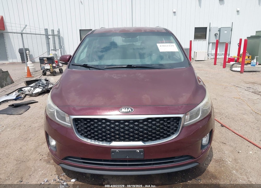 2016 KIA SEDONA EX VIN: KNDMC5C11G6116647