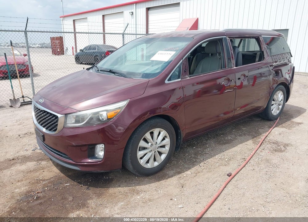 2016 KIA SEDONA EX VIN: KNDMC5C11G6116647