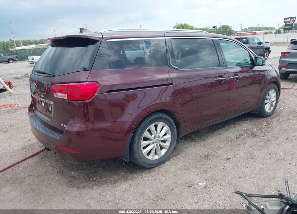 2016 KIA SEDONA EX VIN: KNDMC5C11G6116647