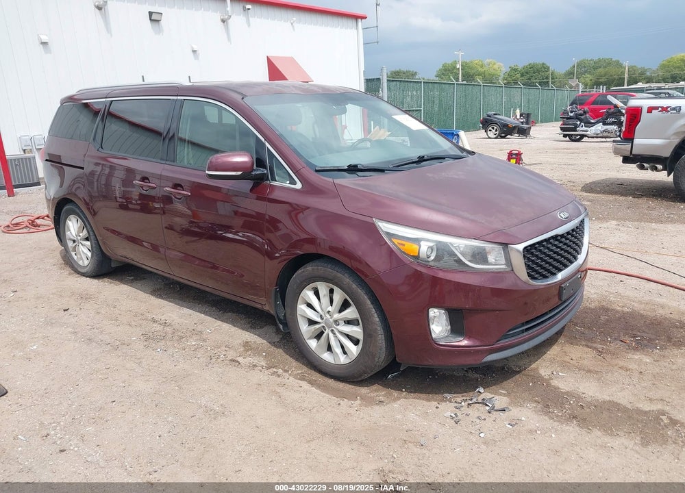2016 KIA SEDONA EX VIN: KNDMC5C11G6116647