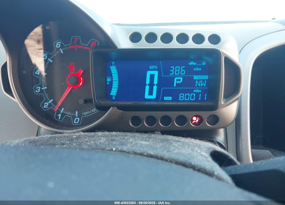 2016 CHEVROLET SONIC VIN: 1G1JC6SB8G4176481