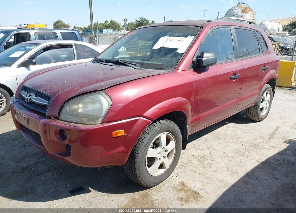 2005 HYUNDAI TUCSON GL VIN: KM8JM12BX5U121837