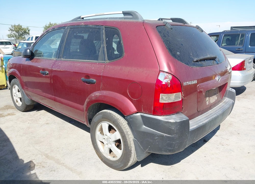 2005 HYUNDAI TUCSON GL VIN: KM8JM12BX5U121837