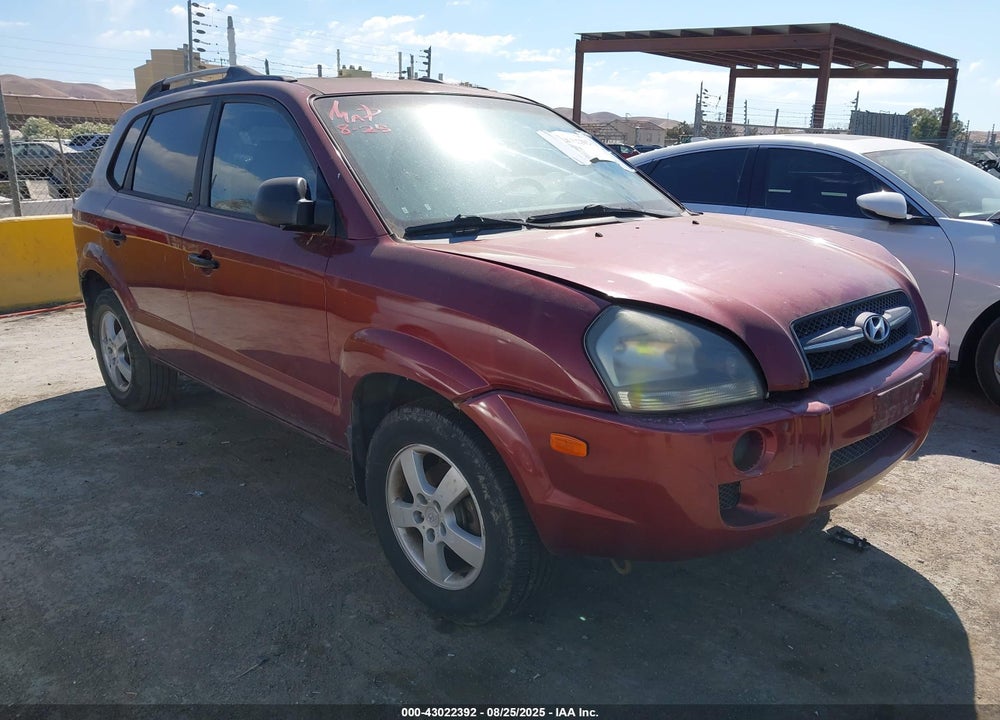 2005 HYUNDAI TUCSON GL VIN: KM8JM12BX5U121837