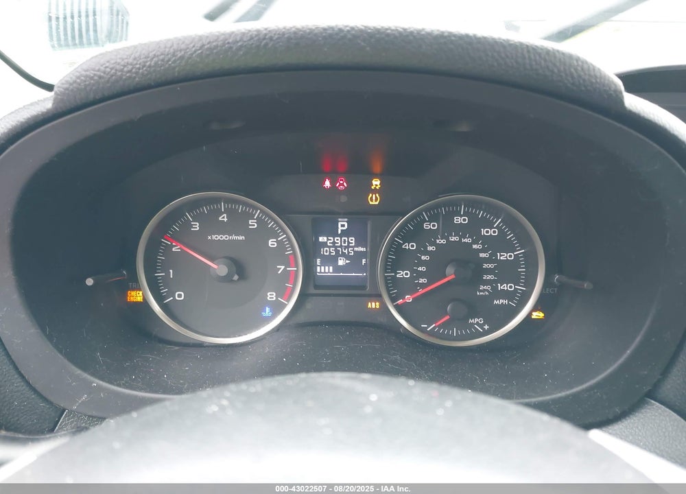 2015 SUBARU IMPREZA VIN: JF1GPAC67F8264882
