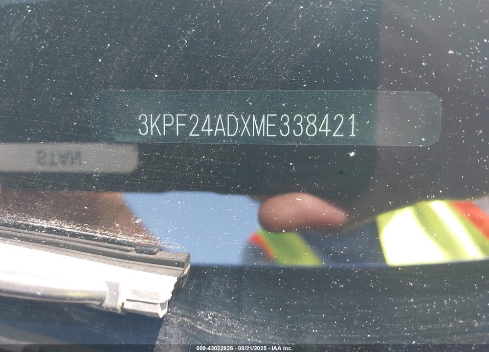 2021 KIA FORTE VIN: 3KPF24ADXME338421