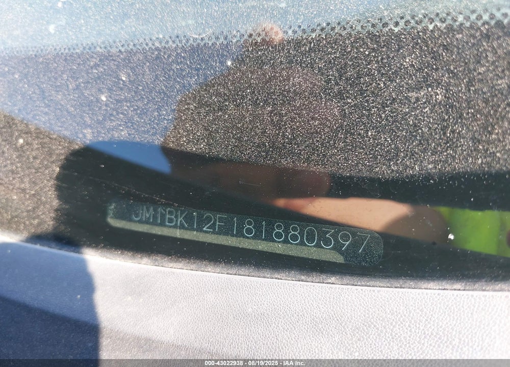 2008 MAZDA 3 I VIN: JM1BK12F181880397