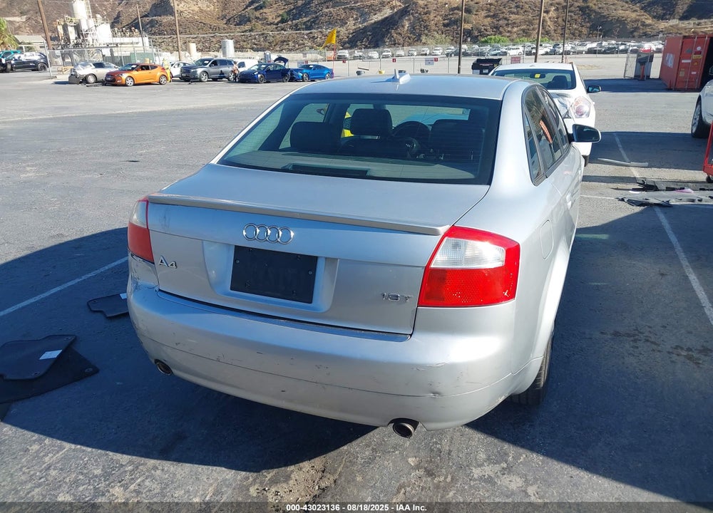 2005 AUDI A4 1.8T/1.8T SPECIAL EDITION VIN: WAUJC68E85A101798