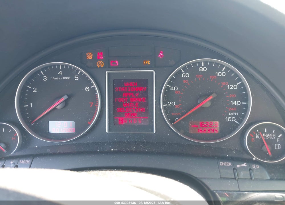 2005 AUDI A4 1.8T/1.8T SPECIAL EDITION VIN: WAUJC68E85A101798