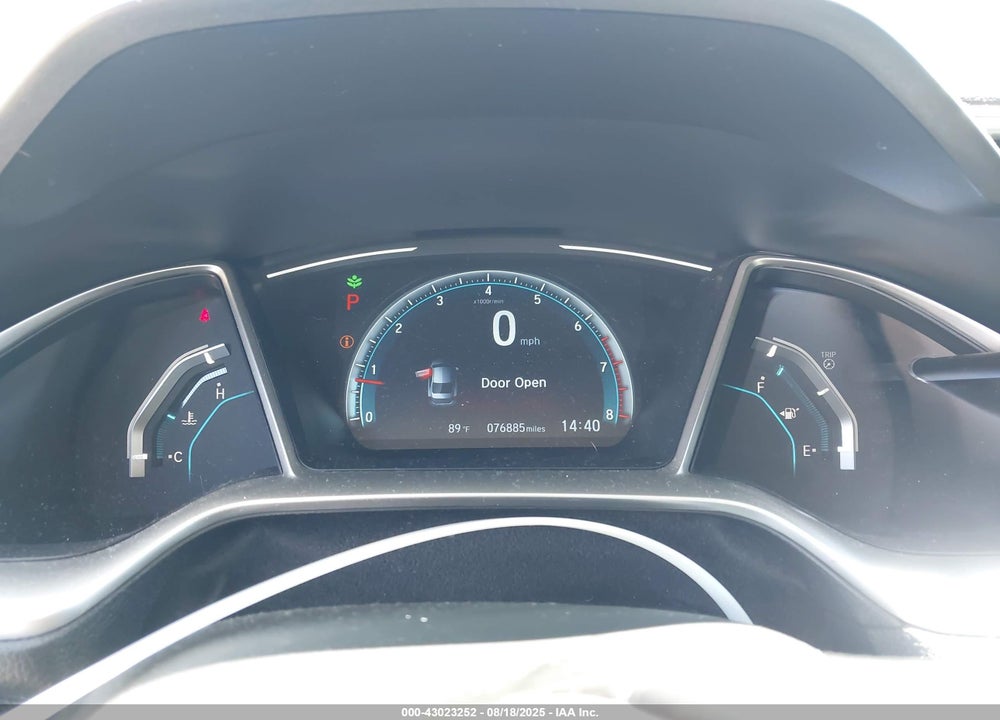 2021 HONDA CIVIC EX VIN: 19XFC1F30ME201905