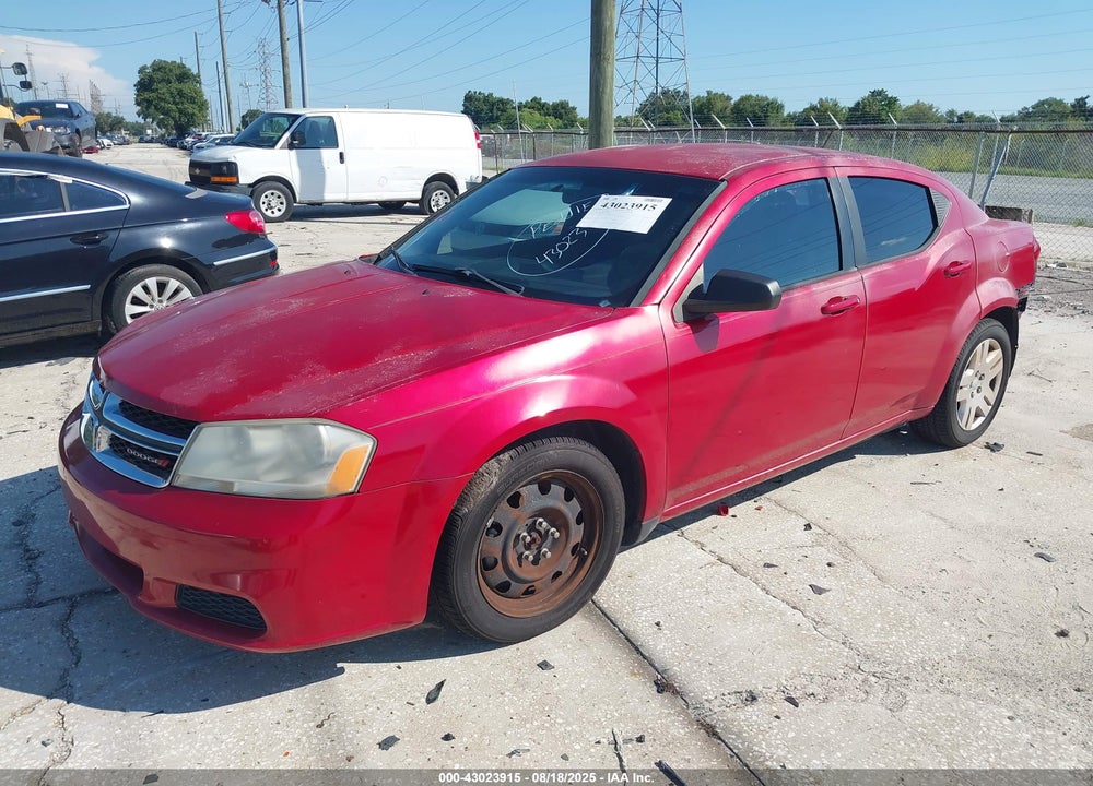 2014 DODGE AVENGER VIN: 1C3CDZAB3EN155713