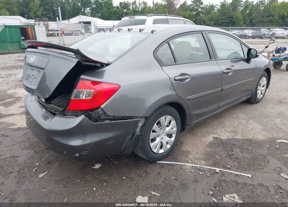 2012 HONDA CIVIC LX VIN: 19XFB2F59CE302949
