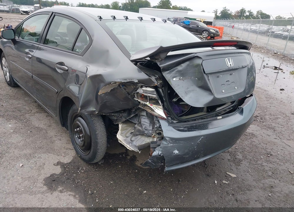 2012 HONDA CIVIC LX VIN: 19XFB2F59CE302949