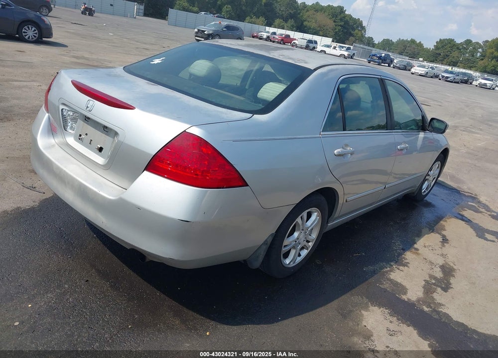 2007 HONDA ACCORD 2.4 SE VIN: 1HGCM56377A091287