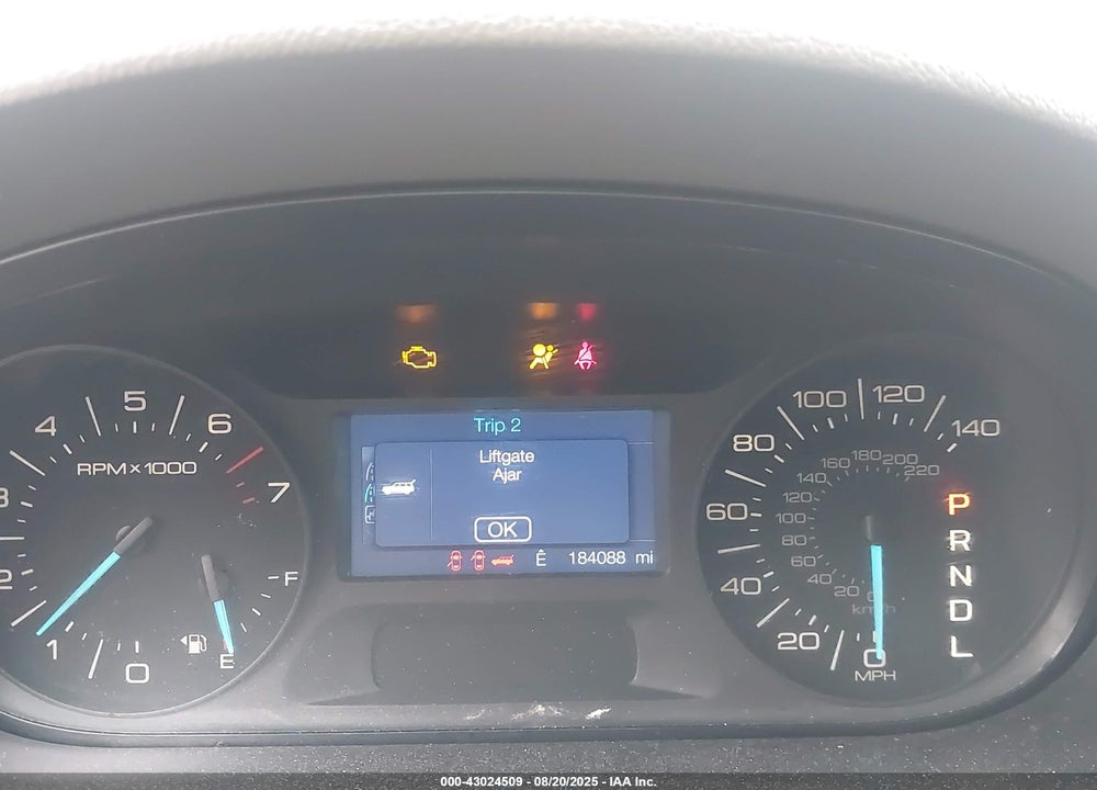 2011 FORD EDGE VIN: 2FMDK3GC1BBB30119