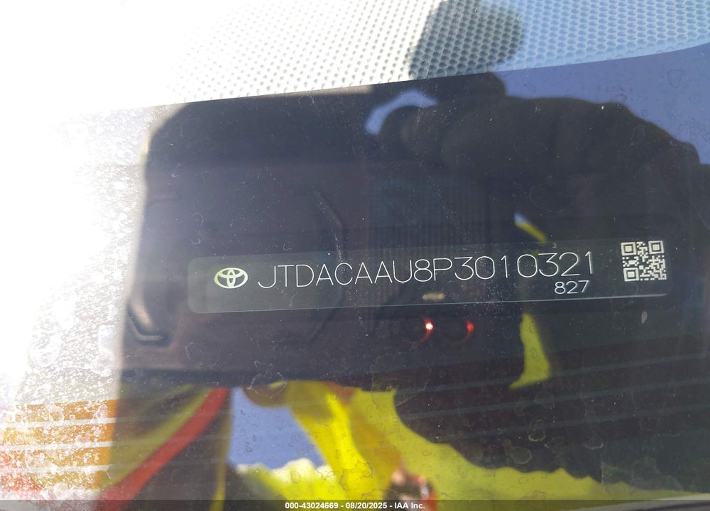 2023 TOYOTA PRIUS VIN: JTDACAAU8P3010321