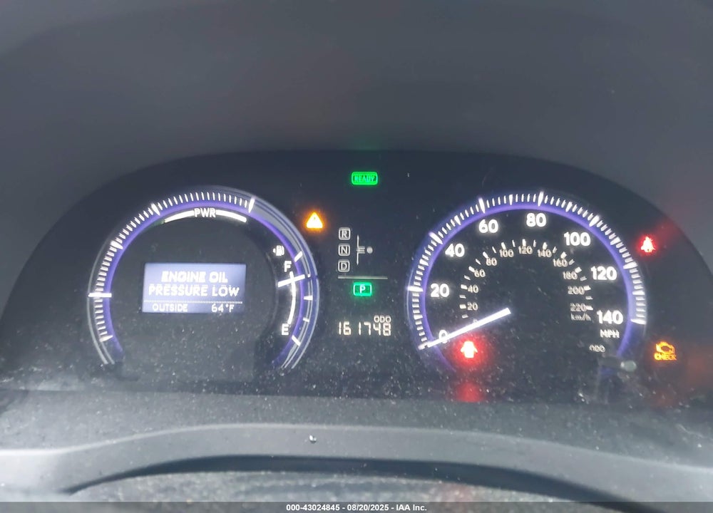 2010 LEXUS HS 250H VIN: JTHBB1BA5A2021882