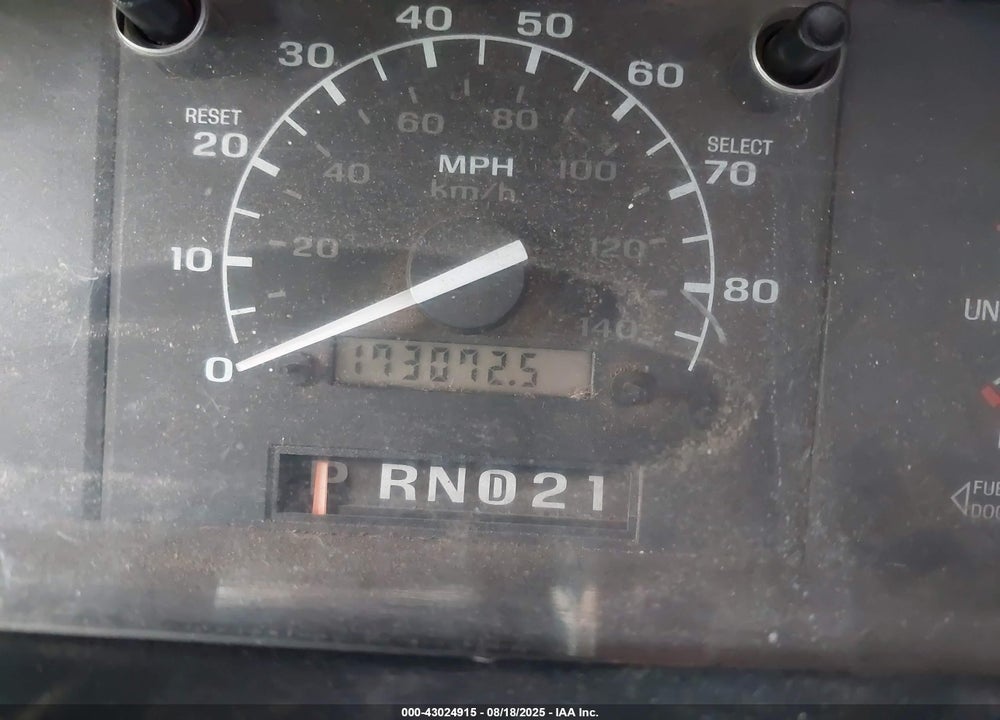 1997 FORD F-250 XL VIN: 1FTHX25GXVEC01334