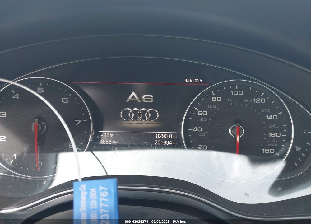 2012 AUDI A6 VIN: WAUHGAFC5CN169876