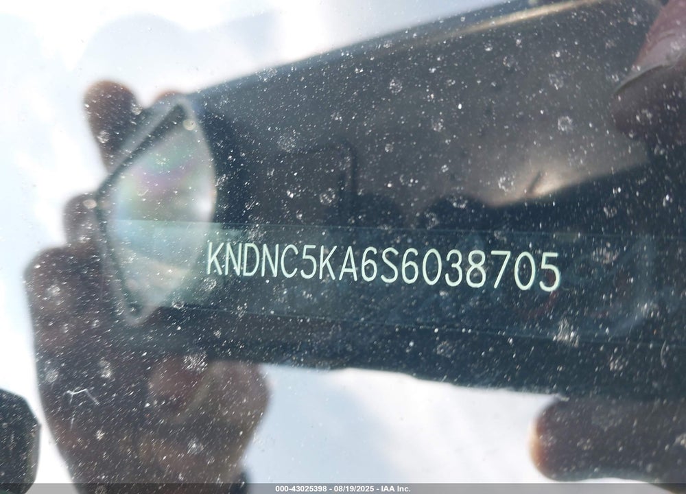 2025 KIA CARNIVAL MPV HYBRID EX VIN: KNDNC5KA6S6038705