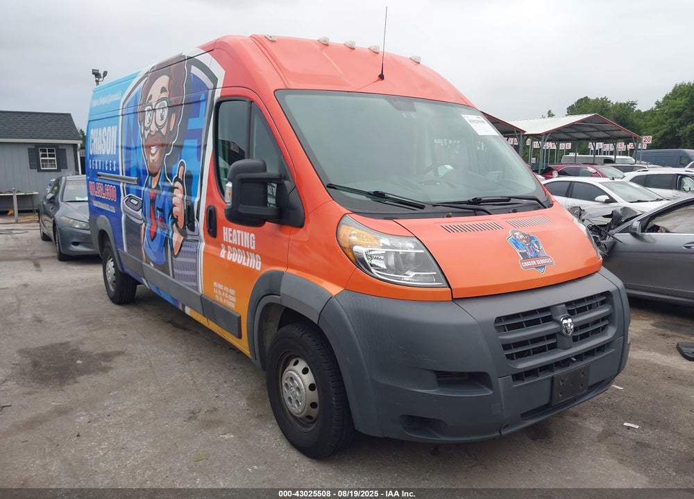 2017 RAM PROMASTER 2500 HIGH ROOF 159 WB VIN: 3C6TRVDG3HE519190