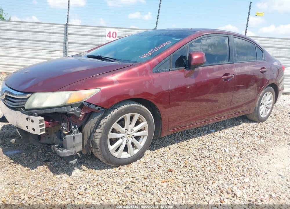 2012 HONDA CIVIC EX VIN: 19XFB2F89CE003939