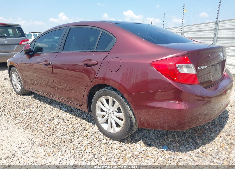 2012 HONDA CIVIC EX VIN: 19XFB2F89CE003939