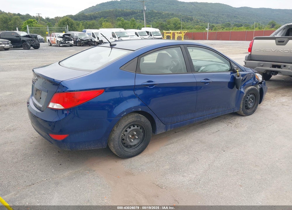 2017 HYUNDAI ACCENT VIN: KMHCT4AEXHU186572