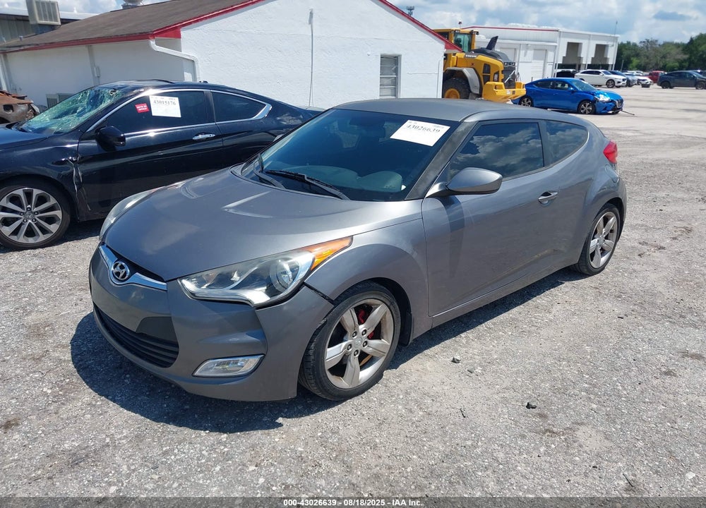 2012 HYUNDAI VELOSTER BASE W/BLACK VIN: KMHTC6AD2CU078572