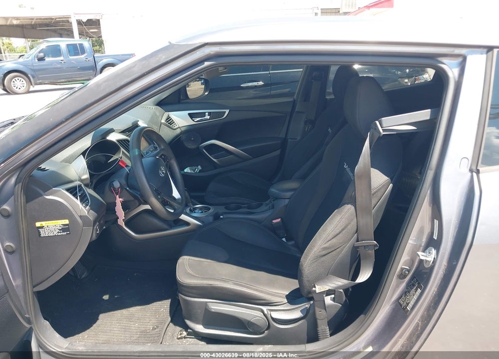 2012 HYUNDAI VELOSTER BASE W/BLACK VIN: KMHTC6AD2CU078572