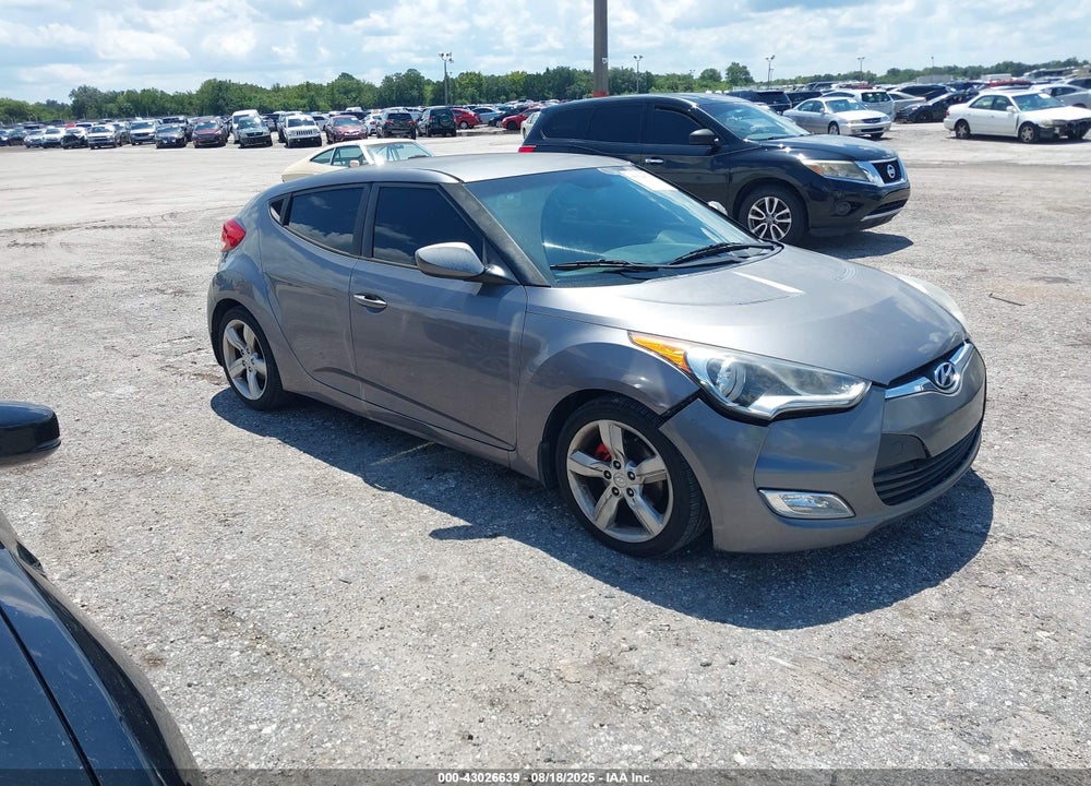 2012 HYUNDAI VELOSTER BASE W/BLACK VIN: KMHTC6AD2CU078572