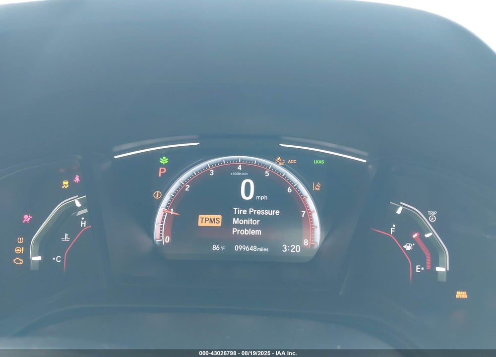 2019 HONDA CIVIC VIN: SHHFK7H4XKU423157