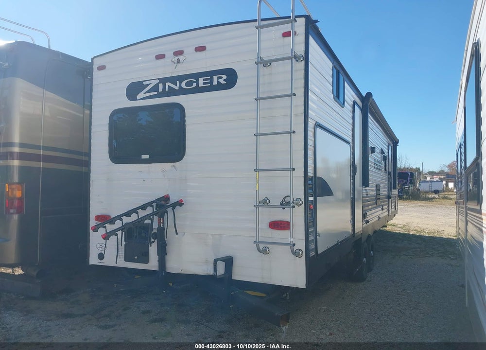 2022 ZINGER TRAVEL TRAILER VIN: 4YDTZRR28NS373727