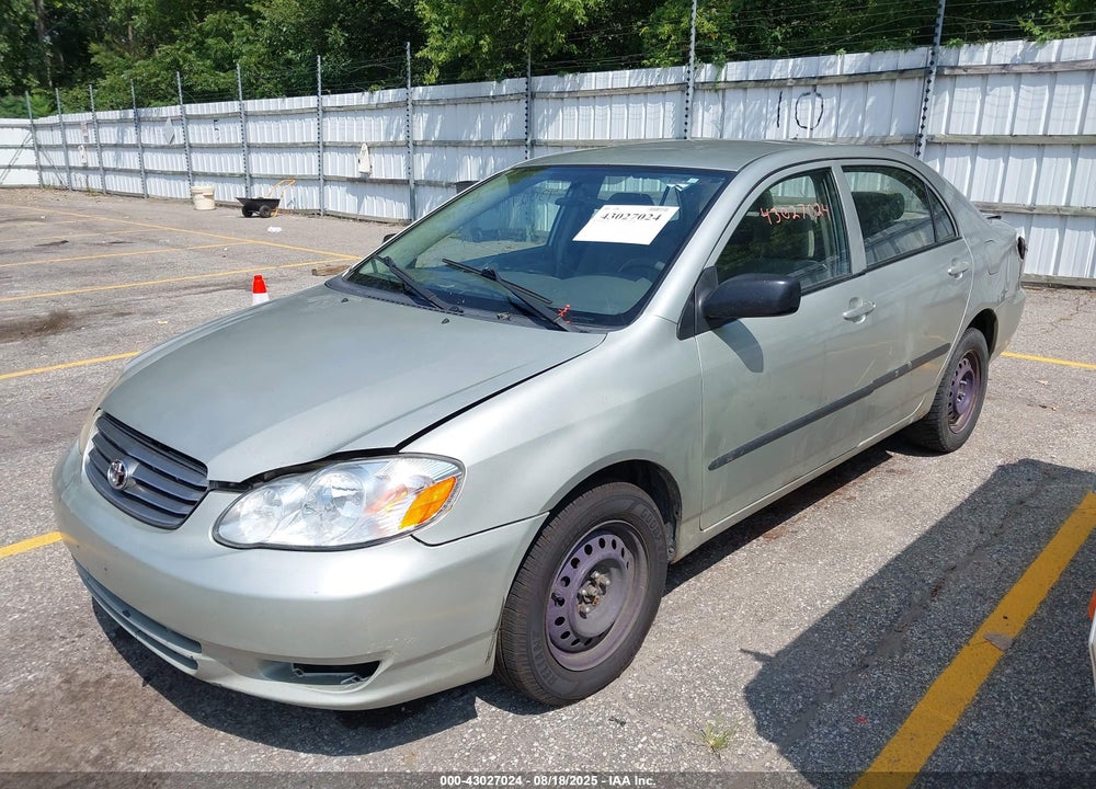 2003 TOYOTA COROLLA CE VIN: JTDBR32E830021627