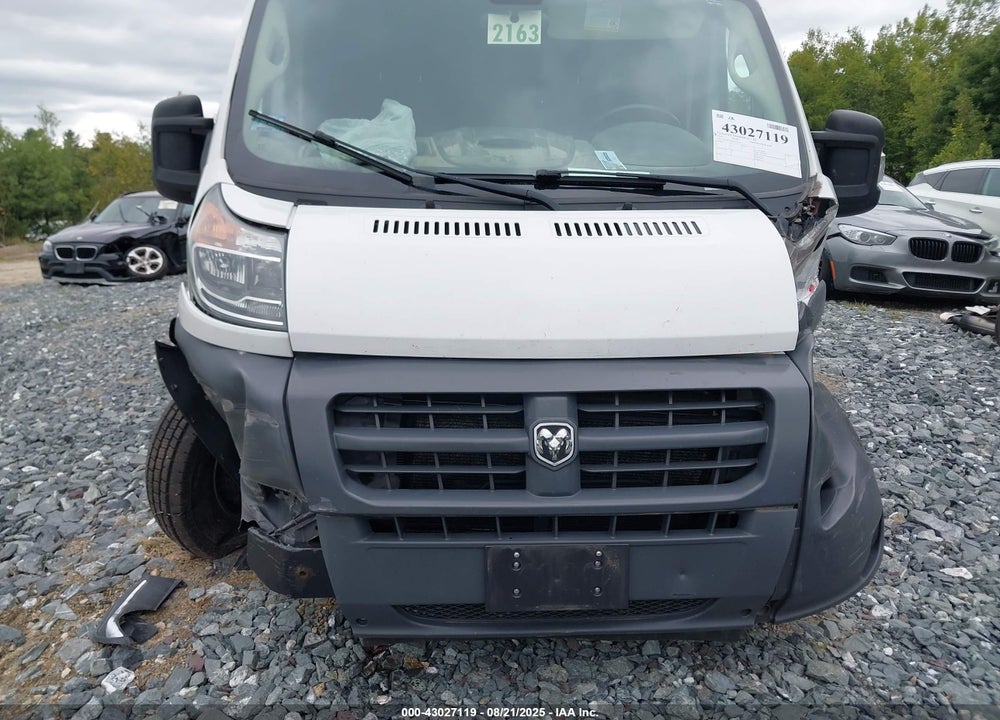 2018 RAM PROMASTER 2500 HIGH ROOF 159 WB VIN: 3C6TRVDG6JE102541
