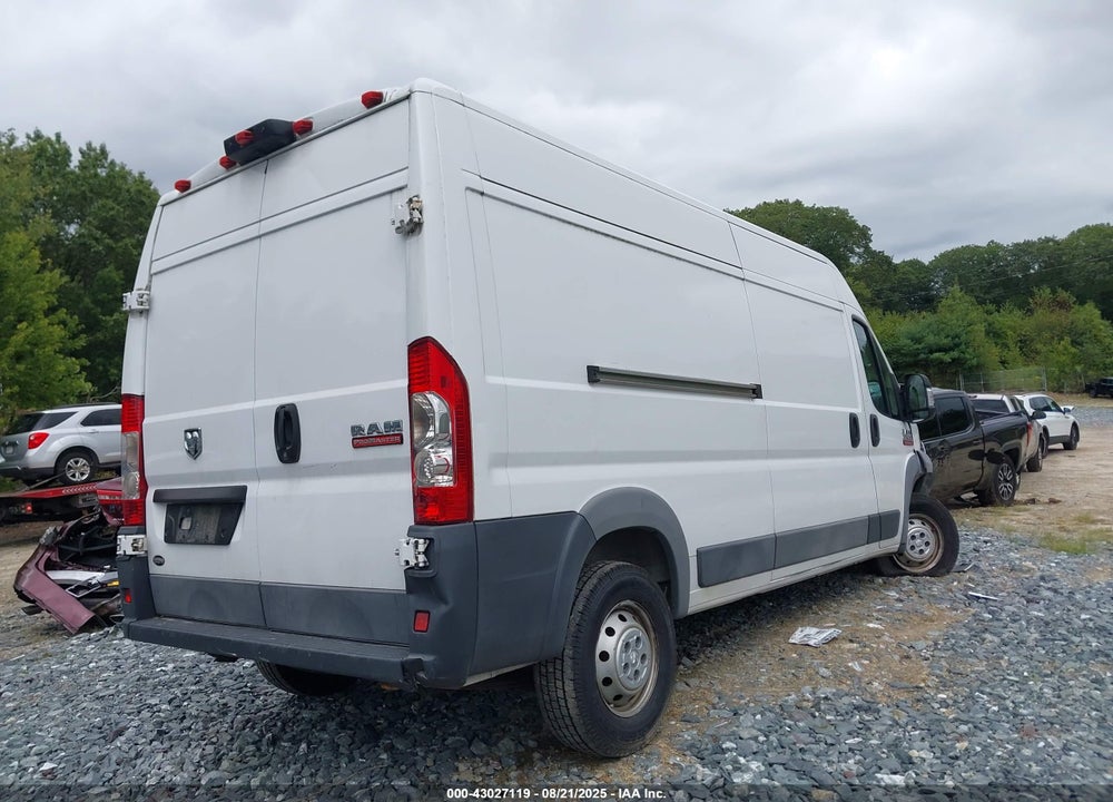 2018 RAM PROMASTER 2500 HIGH ROOF 159 WB VIN: 3C6TRVDG6JE102541