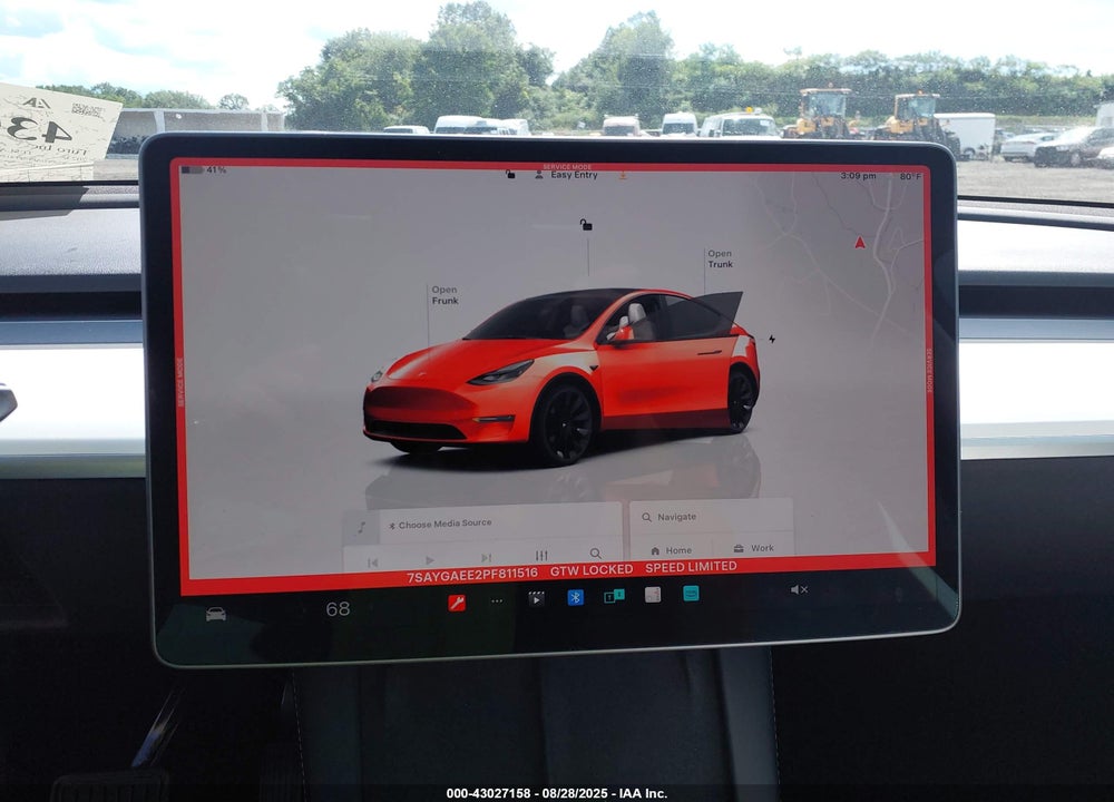 2023 TESLA MODEL Y VIN: 7SAYGAEE2PF811516