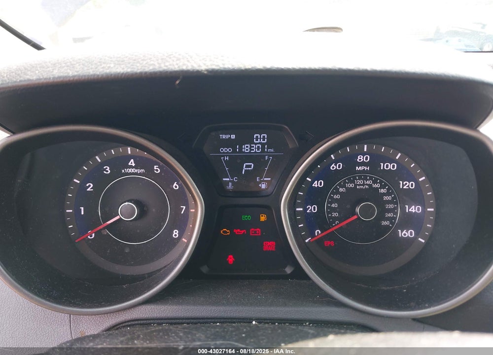 2013 HYUNDAI ELANTRA GLS VIN: 5NPDH4AE8DH318033
