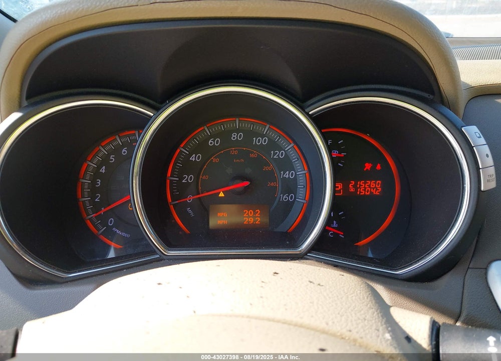 2010 NISSAN MURANO VIN: JN8AZ1MUXAW018974