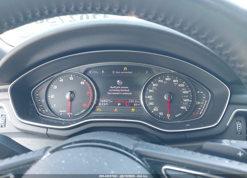 2019 AUDI A4 VIN: WAUGMAF40KN002675