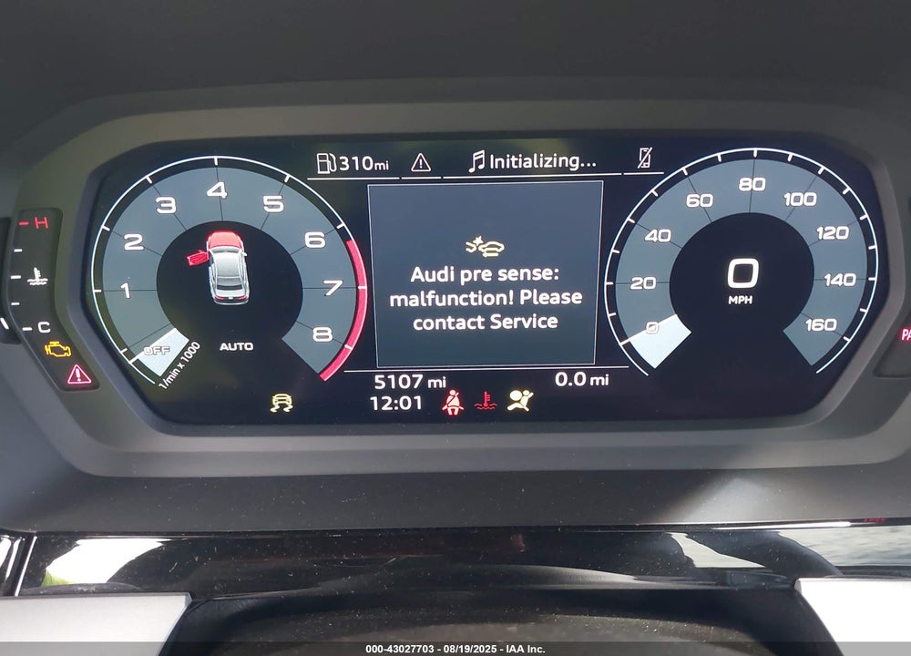 2025 AUDI A3 VIN: WAUGUDGY9SA042554