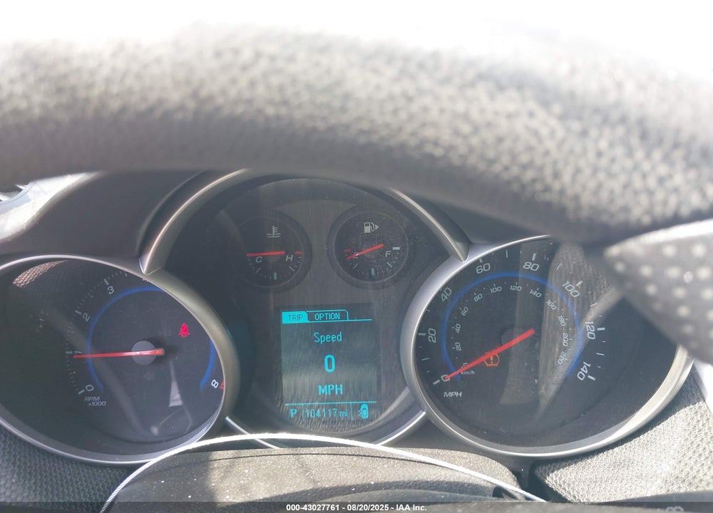 2015 CHEVROLET CRUZE LT VIN: 1G1PC5SB0F7257833