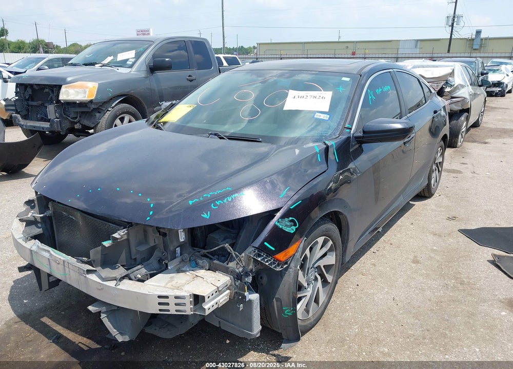 2016 HONDA CIVIC VIN: 19XFC2F75GE016701